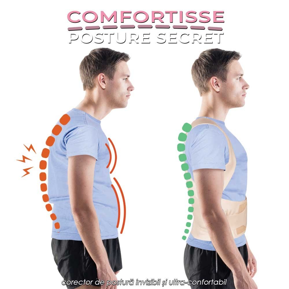 Comfortisse Posture Secret – corector de postură invizibil și ultra-confortabil